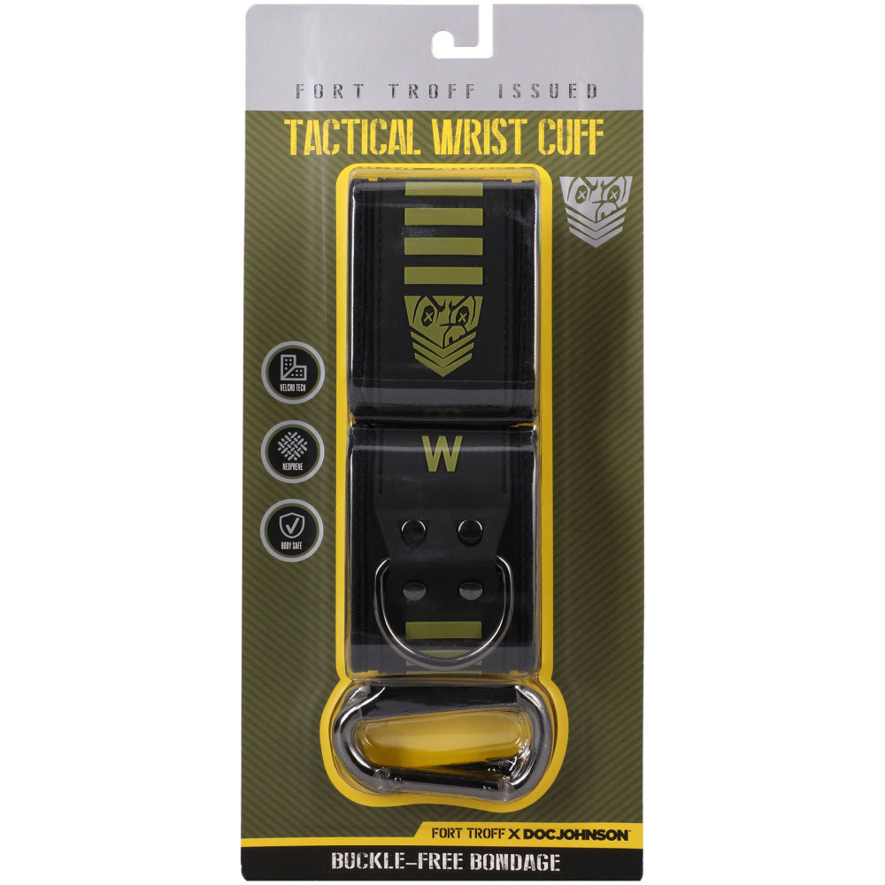 Fort Troff - Tactical Wrist Cuffs - Black/Green Restraints