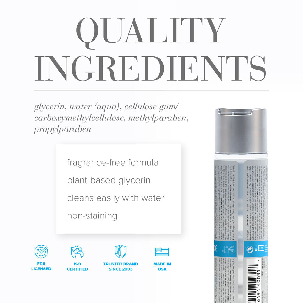 JO H2O Original Lube - 60 mL - Water Based Lubricant - 60 ml Bottle