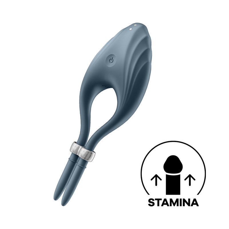 Satisfyer Duelist - Dark  Vibrating Adjustable Lasso Cock Ring