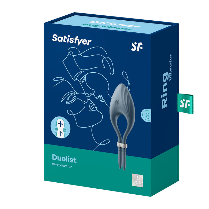 Satisfyer Duelist - Dark  Vibrating Adjustable Lasso Cock Ring