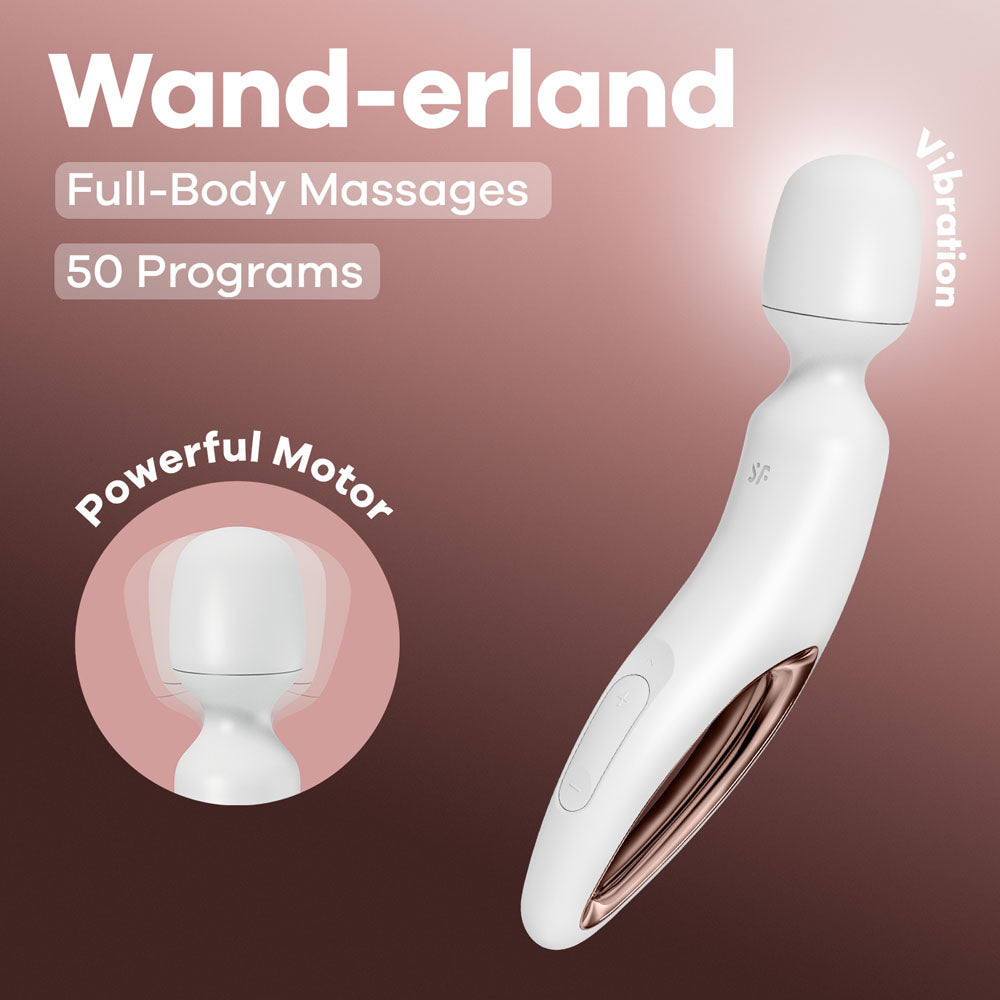 Satisfyer Wand-erland -  - /Rose Gold USB Rechargeable Massage Wand