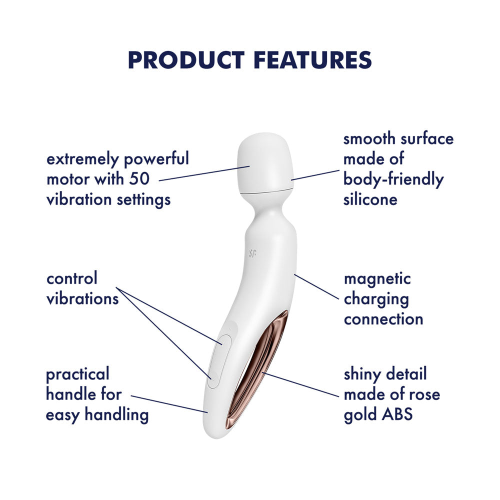 Satisfyer Wand-erland -  - /Rose Gold USB Rechargeable Massage Wand