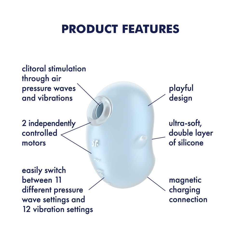 Satisfyer Cutie Ghost -  -  USB Rechargeable Air Pulse Stimulator