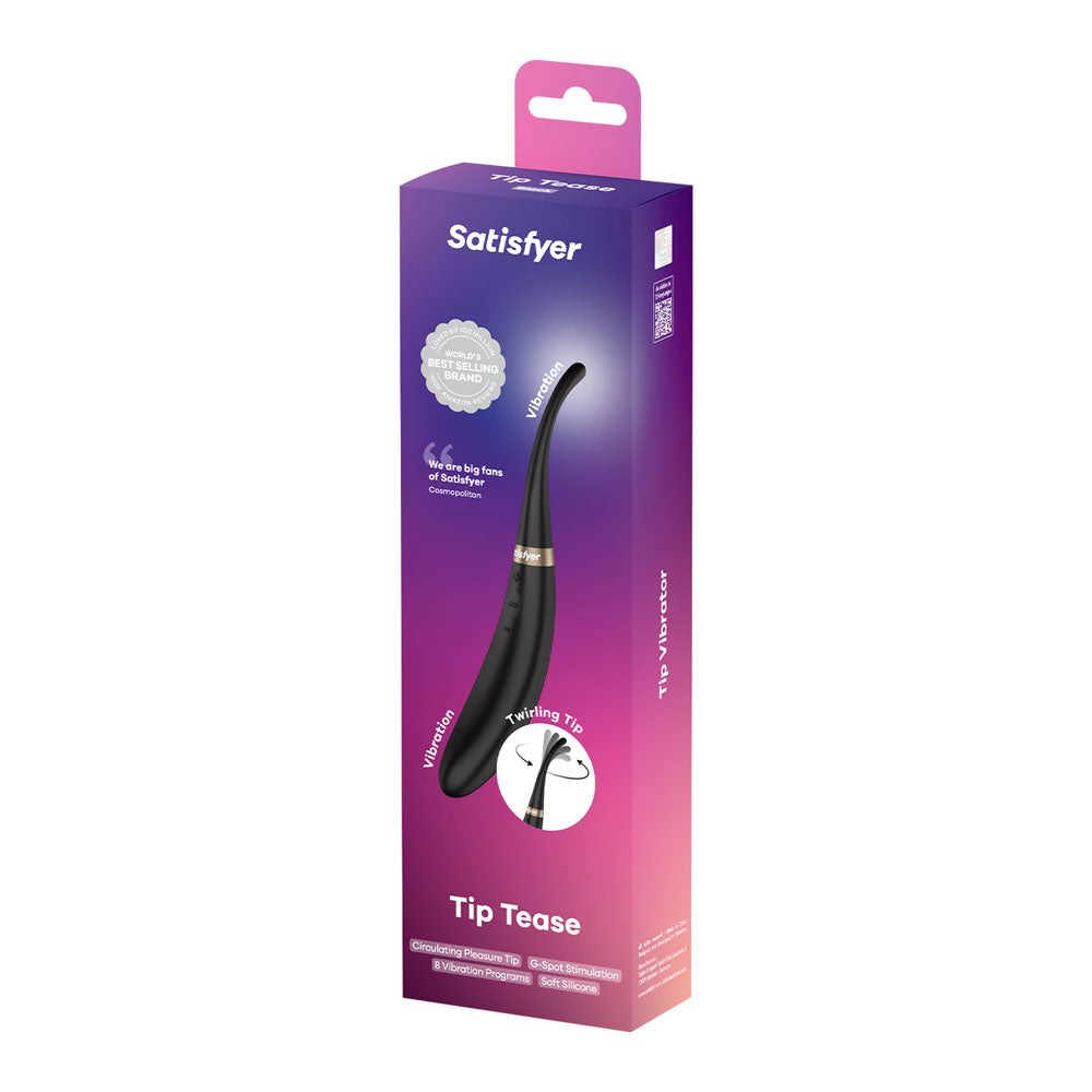 Satisfyer Tip Tease -  -  USB Rechargeable Vibrator with Twirling Tip