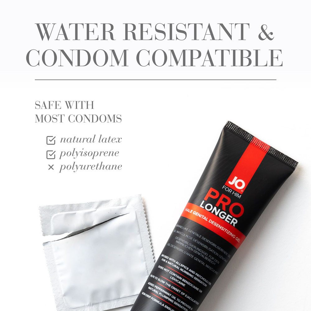 JO Prolonger Gel - 60 mL - Penis Desensitising Gel - 60 ml Tube