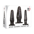 Adam & Eve ANAL ROCKETS TRAINER SET -  Butt Plugs - Set of 3 Sizes