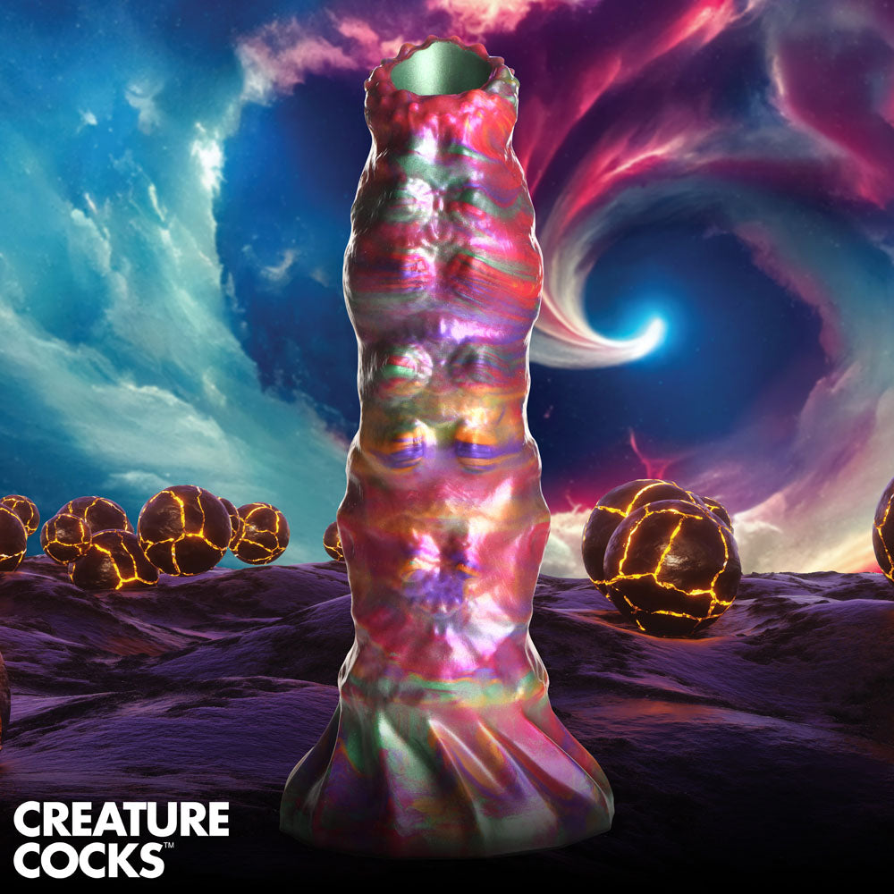 Creature Cocks Larva Silicone Dildo -  22.9 cm Fantasy Dildo with Eggs