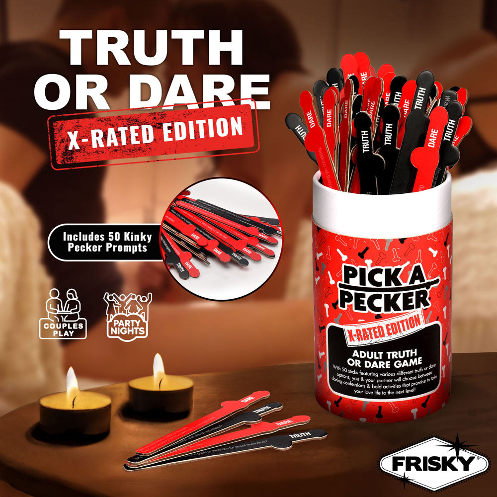 Frisky Pick A Pecker - X-Rated Edition - Adult Truth Or Dare Game