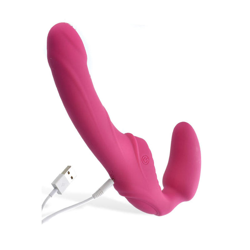 Adam & Eve Eve's Vibrating Strapless Strap-On -  22 cm (8.75'') USB Rechargeable Strapless Strap-On