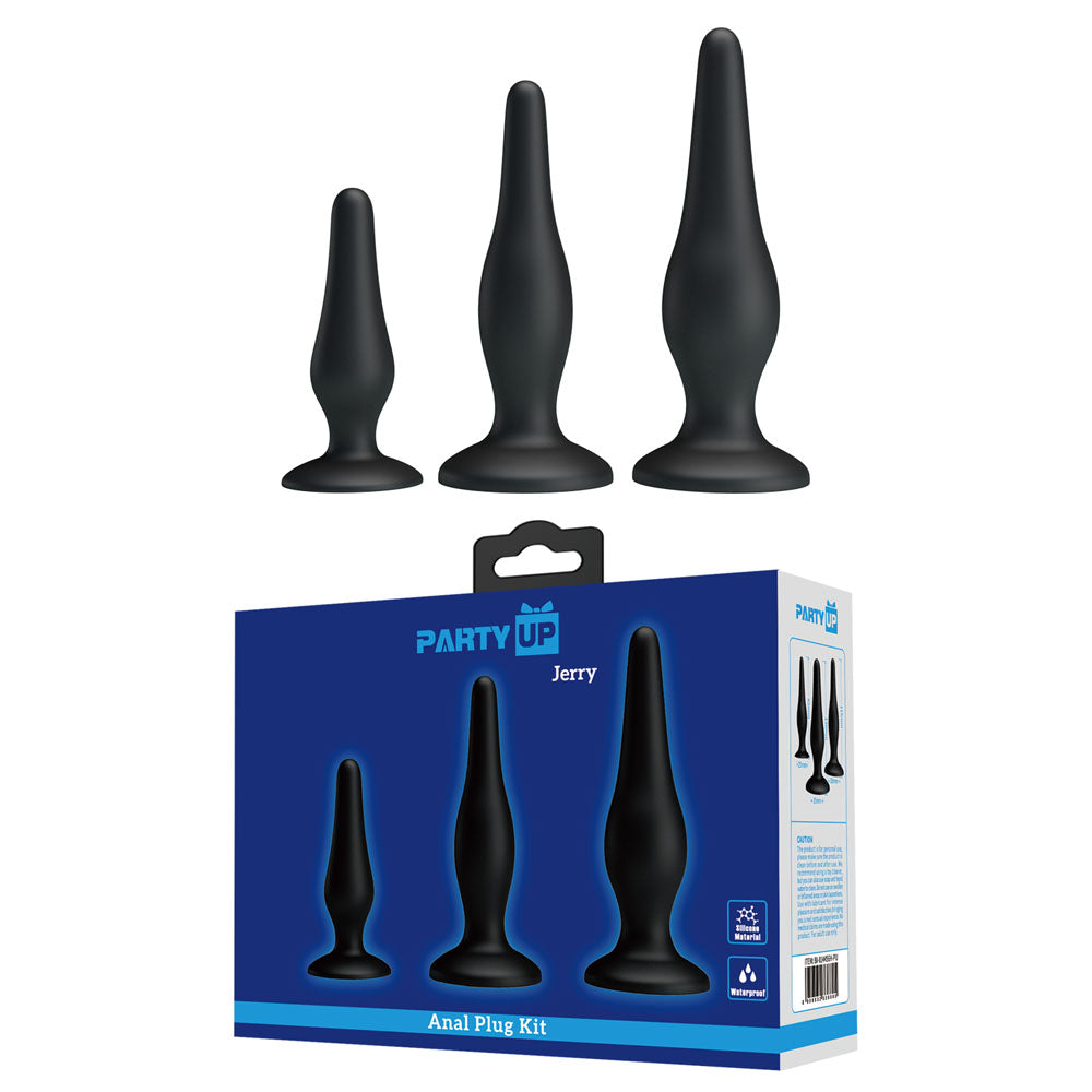 Party Up JERRY Butt Plug Set -  Butt Plugs - Set of 3 Sizes