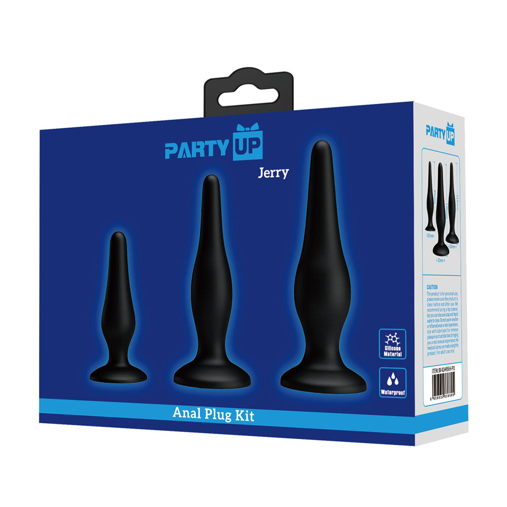 Party Up JERRY Butt Plug Set -  Butt Plugs - Set of 3 Sizes