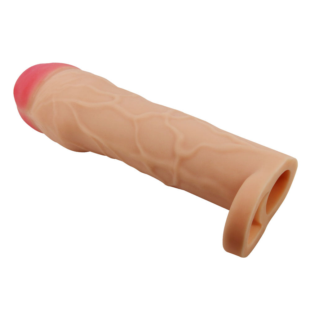 Party Up PATRICK 2 Inch Extender Sleeve -  2 Inch Penis Extender Sleeve with Ball Strap