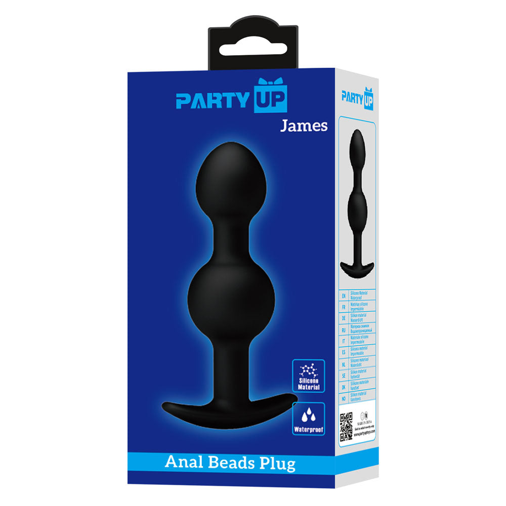 Party Up JAMES Anal Bead Plug -  10.4 cm Beaded Butt Plug