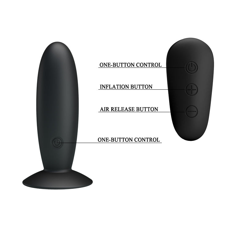 MR PLAY Remote Control Vibrating Anal Plug -  USB Rechargeable Vibrating Butt Plug with Wireless Remote