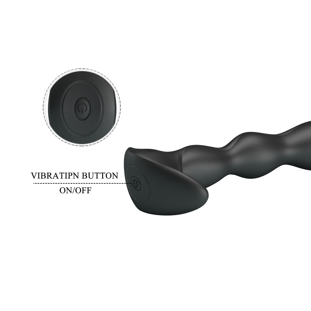 Party Up JIM Vibrating Plug -  14.5 cm USB Rechargeable Vibrating Butt Plug