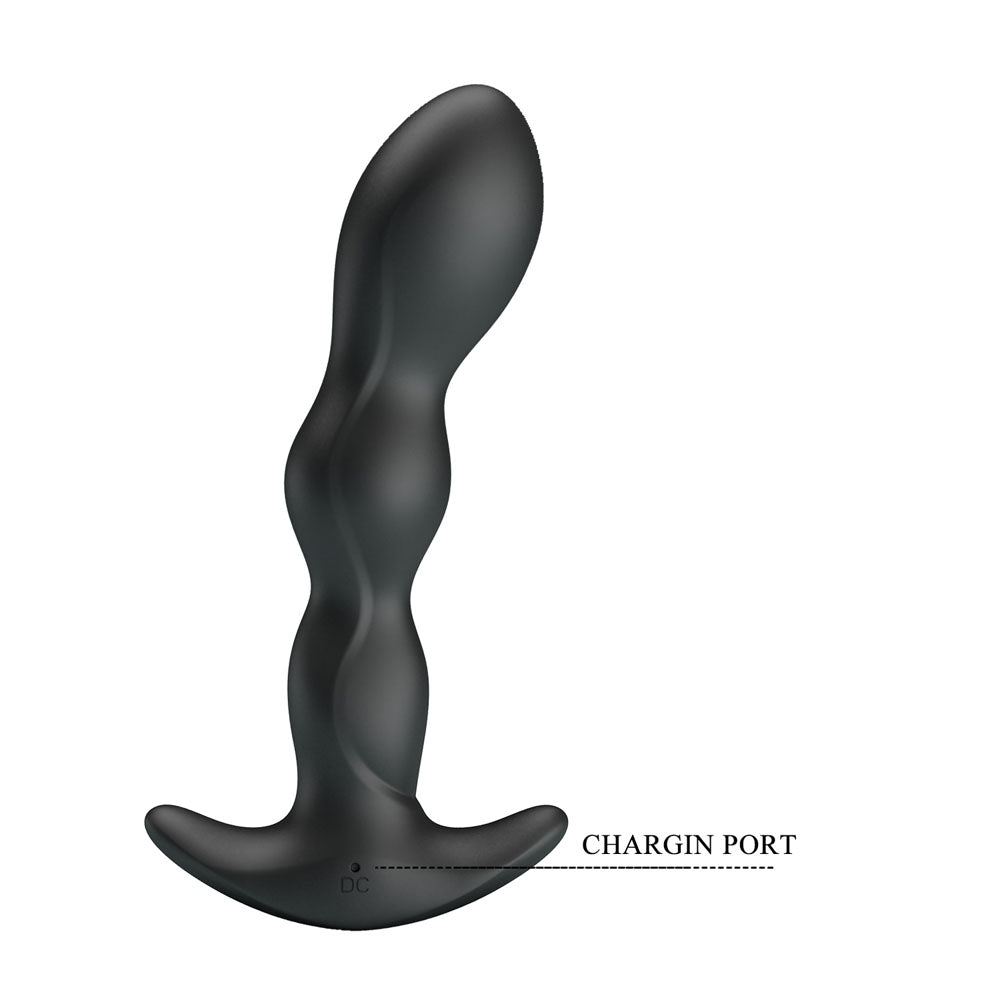 Party Up JIM Vibrating Plug -  14.5 cm USB Rechargeable Vibrating Butt Plug
