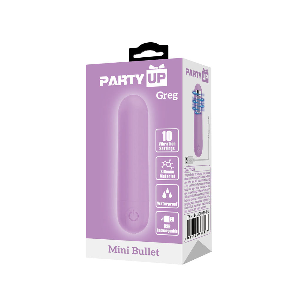 Party Up GREG Mini Bullet -  -  8 cm USB Rechargeable Bullet