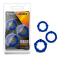 Stay Hard Beaded Cockrings -  Cock Rings - Set of  3 Sizes