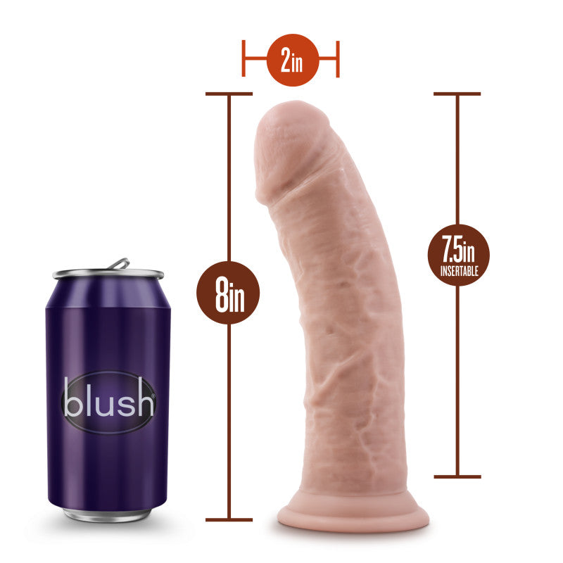 Dr. Skin Plus 8'' Thick Posable Dildo -  20.3 cm Poseable Dong