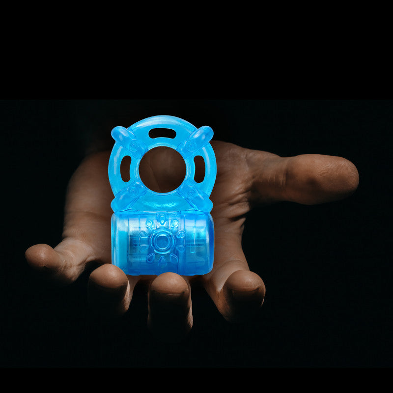 Stay Hard Rechargeable 5 Function Cock Ring -  USB Rechargeable Vibrating Cock Ring