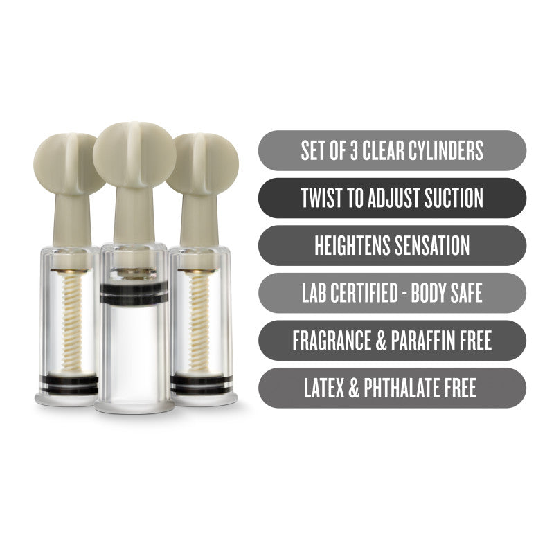 Temptasia Clit & Nipple Twist Suckers -  Suckers - Set of 3