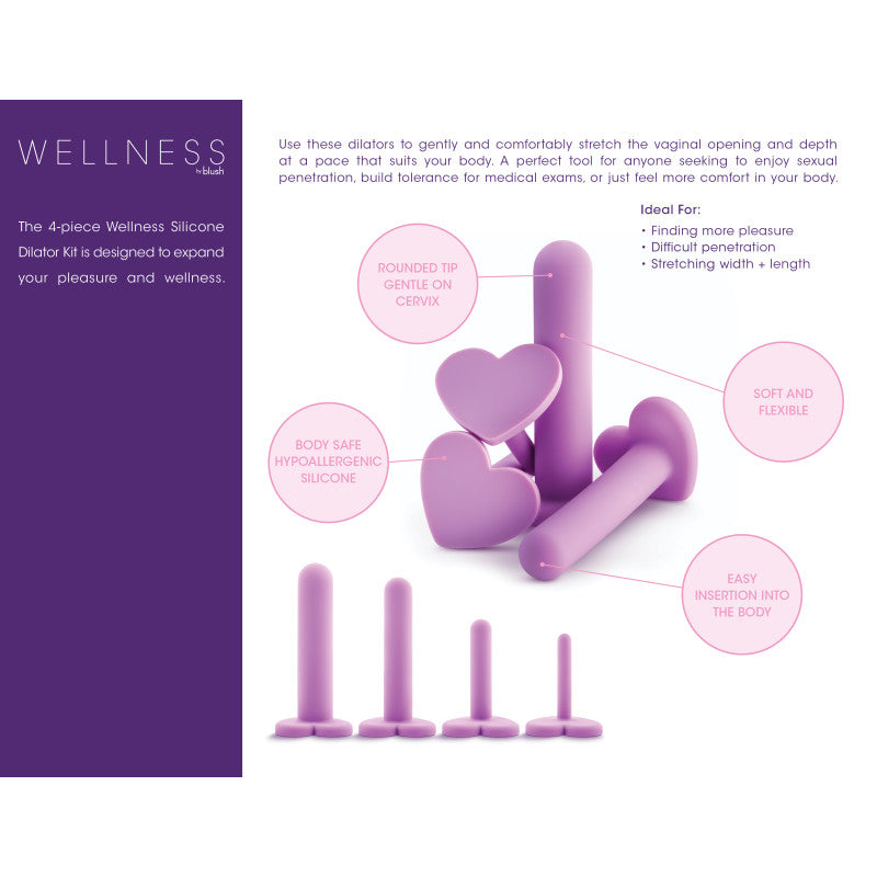 Wellness - Dilator Kit -  Vaginal Dilators - Set of 4 Sizes