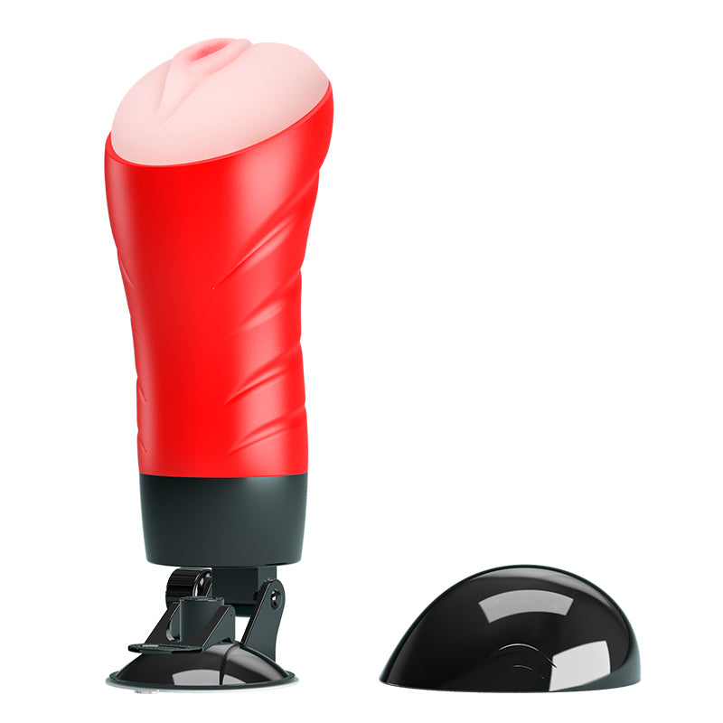 CRAZY BULL DELIA Vibrating Stroker -  Vibrating Vagina Stroker with Suction Base