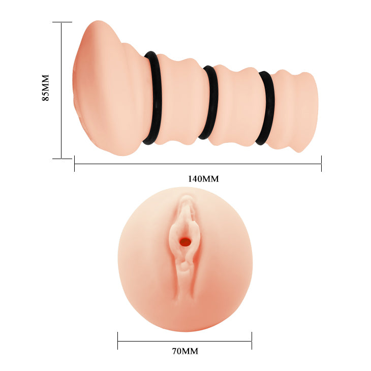 CRAZY BULL ROSSI Vagina Stroker -  Vagina Stroker with Tightening Rings