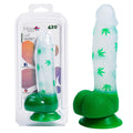 Maia LEIF - Clear/ 17.8 cm Leaf Print Dong