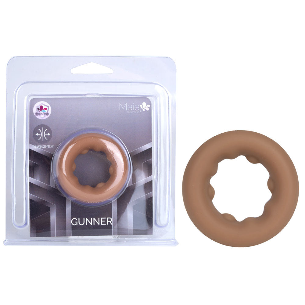 Maia GUNNER - Caramel - Tan Brown Cock Ring