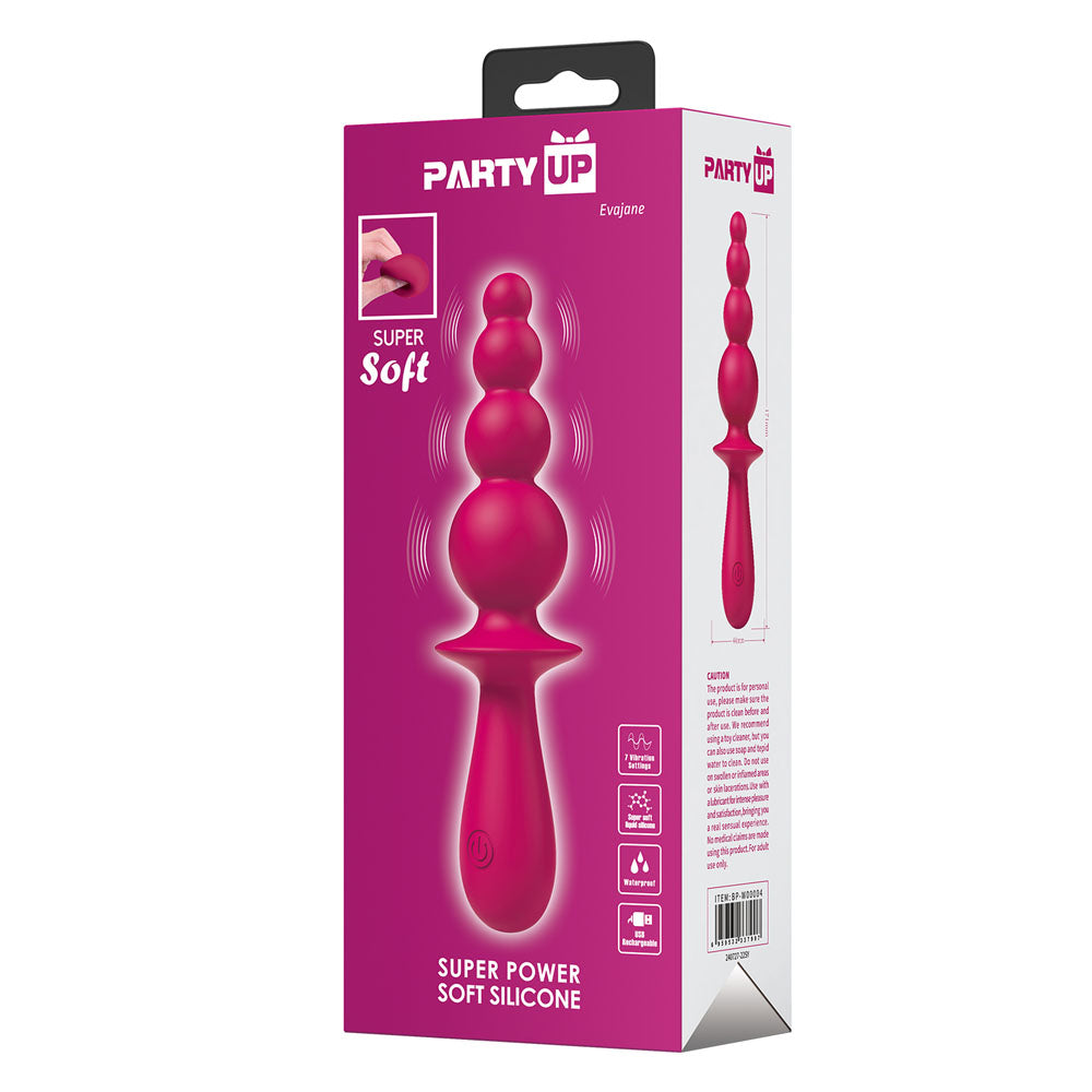 Party Up EVAJANE -  -  17.1 cm USB Rechargeable Beaded Vibrator