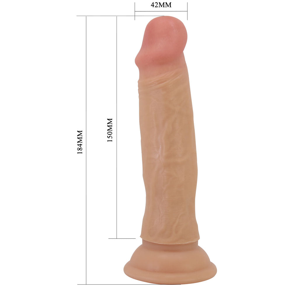 Party Up TOM Slide Skin Dong -  18.4 cm Flexible Dildo