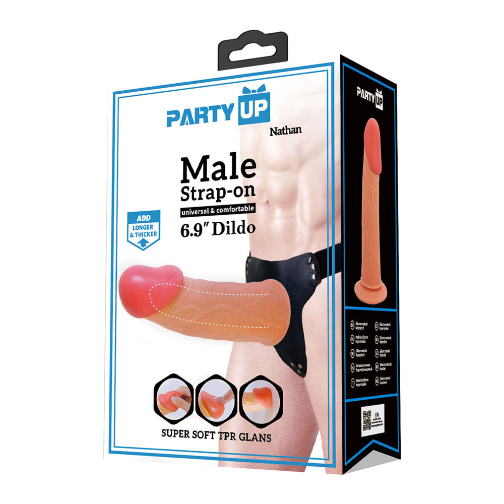 Party Up NATHAN Strap-On -  17.5 cm Hollow Strap-On