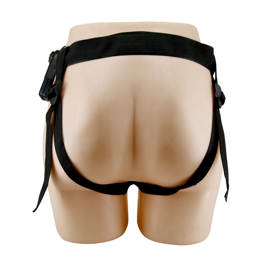 Party Up NELSON Vibrating Strap-On -  17.5 cm Vibrating Hollow Strap-On