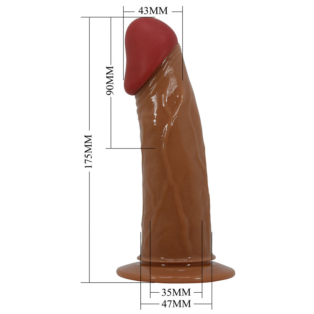 Party Up NELSON Vibrating Strap-On -  17.5 cm Vibrating Hollow Strap-On