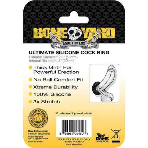 Boneyard Ultimate Silicone Ring  -  50mm Cock Ring