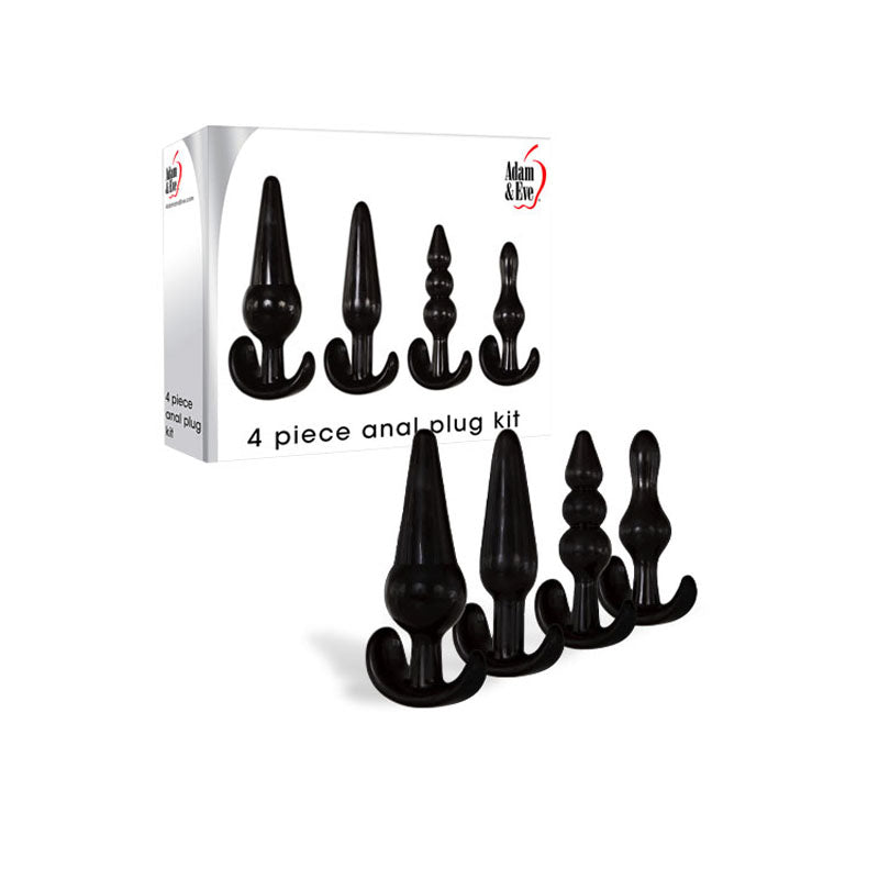 Adam & Eve 4 Piece Anal Plug Kit -  Butt Plugs - Set of 4 Sizes