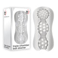 Adam & Eve Triple Chamber Ball Drainer -  Masturbator Sleeve