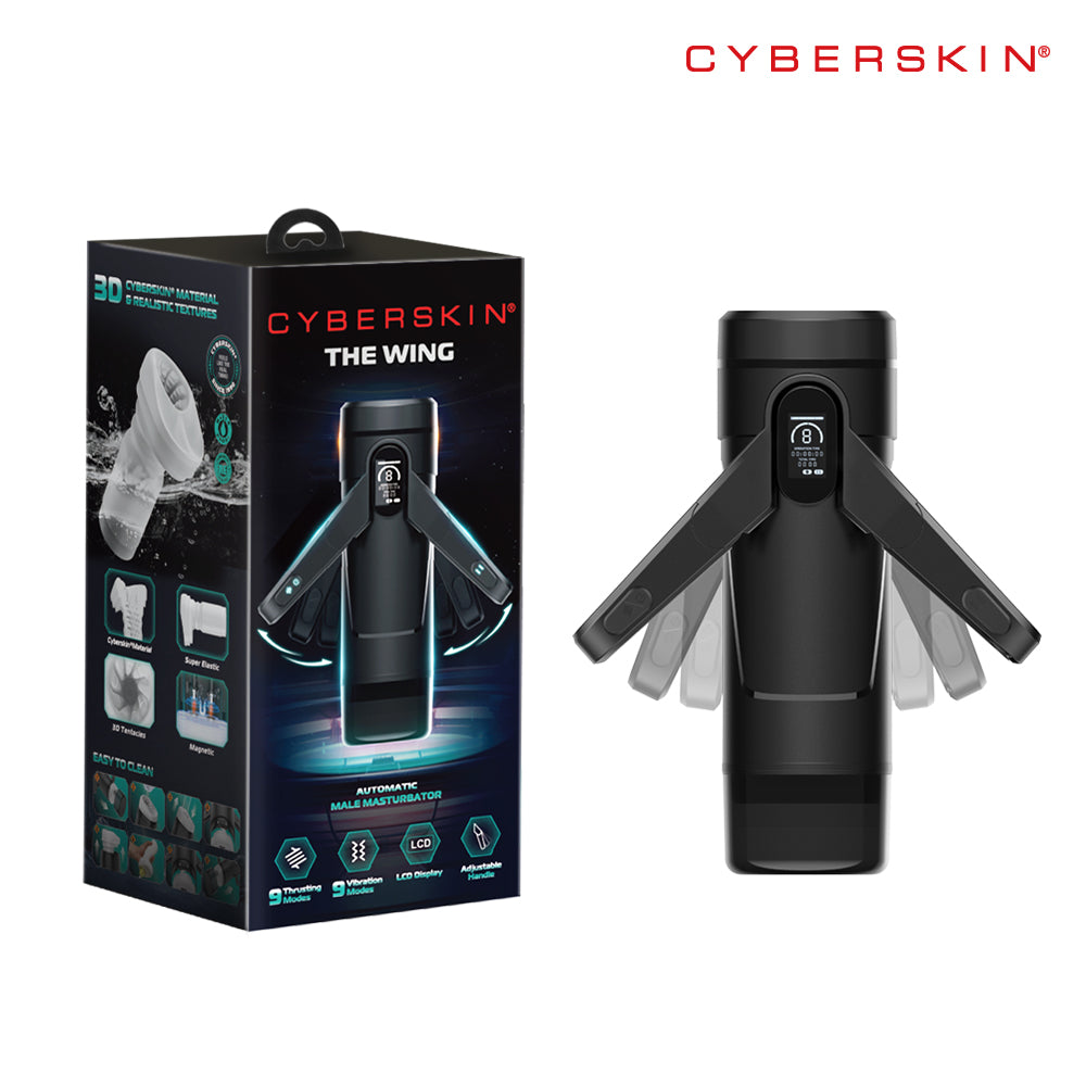 CyberSkin The Wing -  USB Rechargeable Thrusting & Massaging Auto Masturbator with Heater
