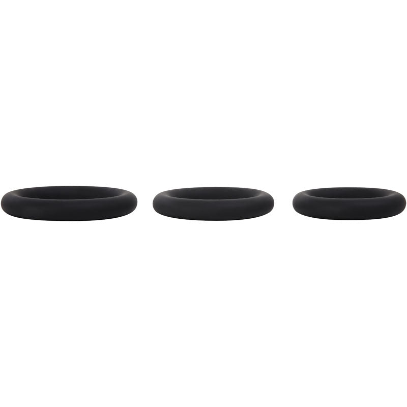 Adam & Eve Silicone Penis Ring Set -  Cock Rings - Set of 3 Sizes