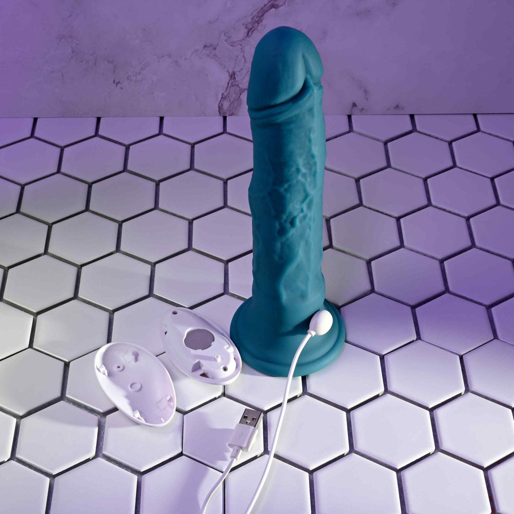 Evolved TSUNAMI -  18.4 cm USB Rechargeable Vibrating Dong with Remote Control