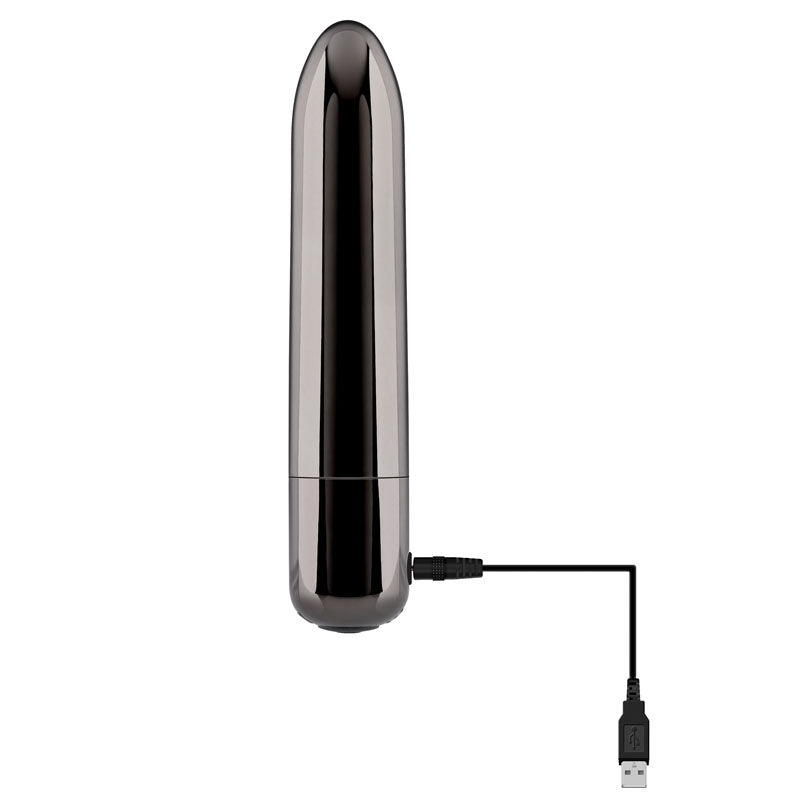 Evolved REAL SIMPLE - Black  10 cm USB Rechargeable Bullet