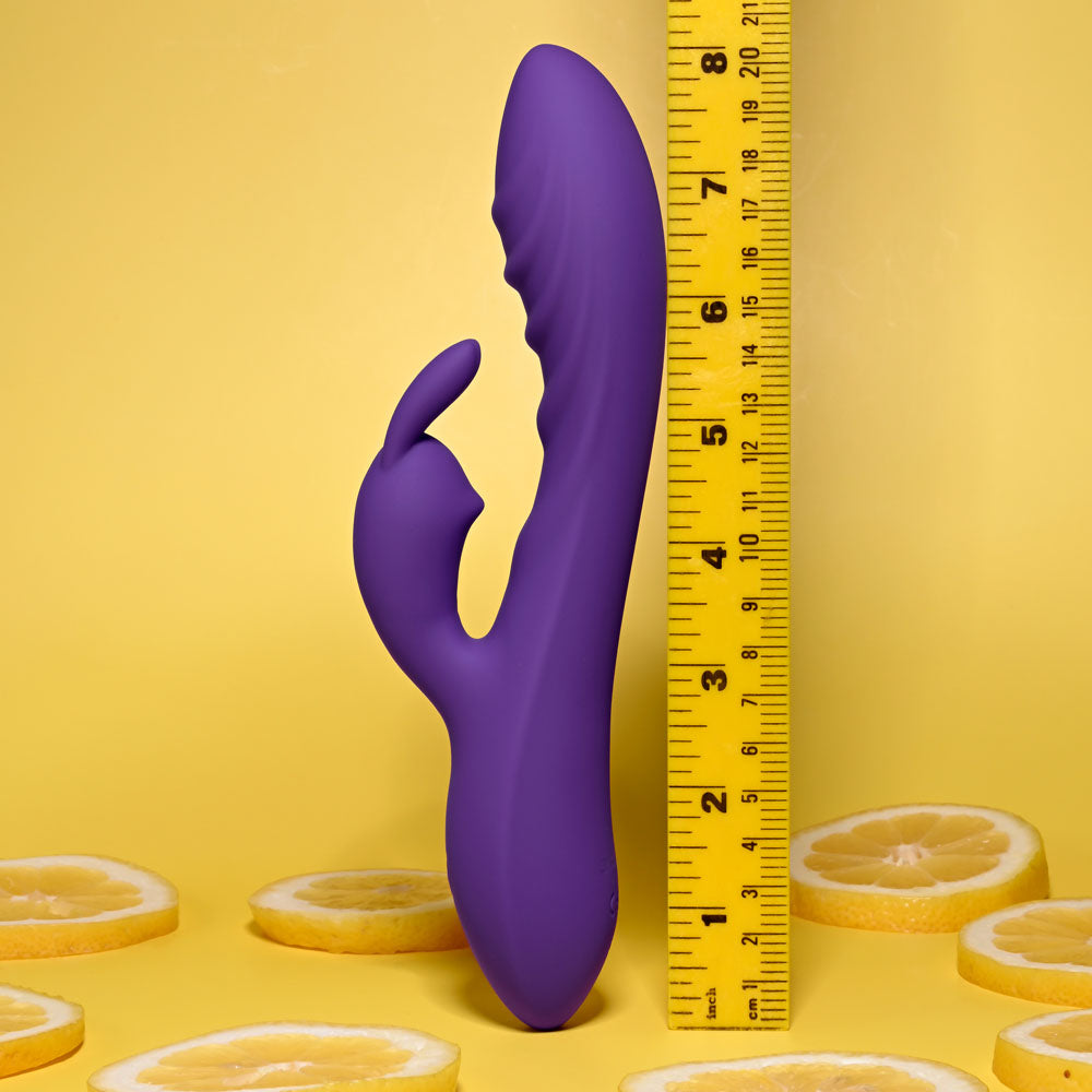 Evolved WAVY RABBIT -  20.6 cm USB Rechargeable Rabbit Vibrator