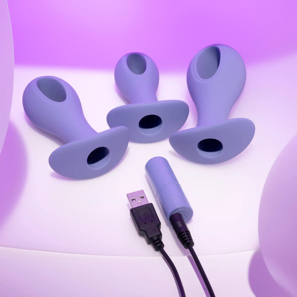 Evolved HOLE PUNCH PLUG SET -  Butt Plugs with Interchangeable Bullet - Set of 3 Sizes