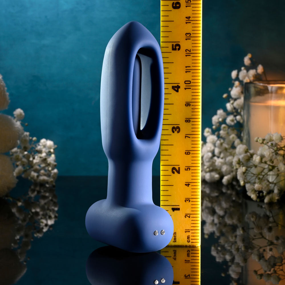 Evolved THE FLAPPER -  14 cm USB Rechargeable Vibrating and Flapping Butt Plug with Remote