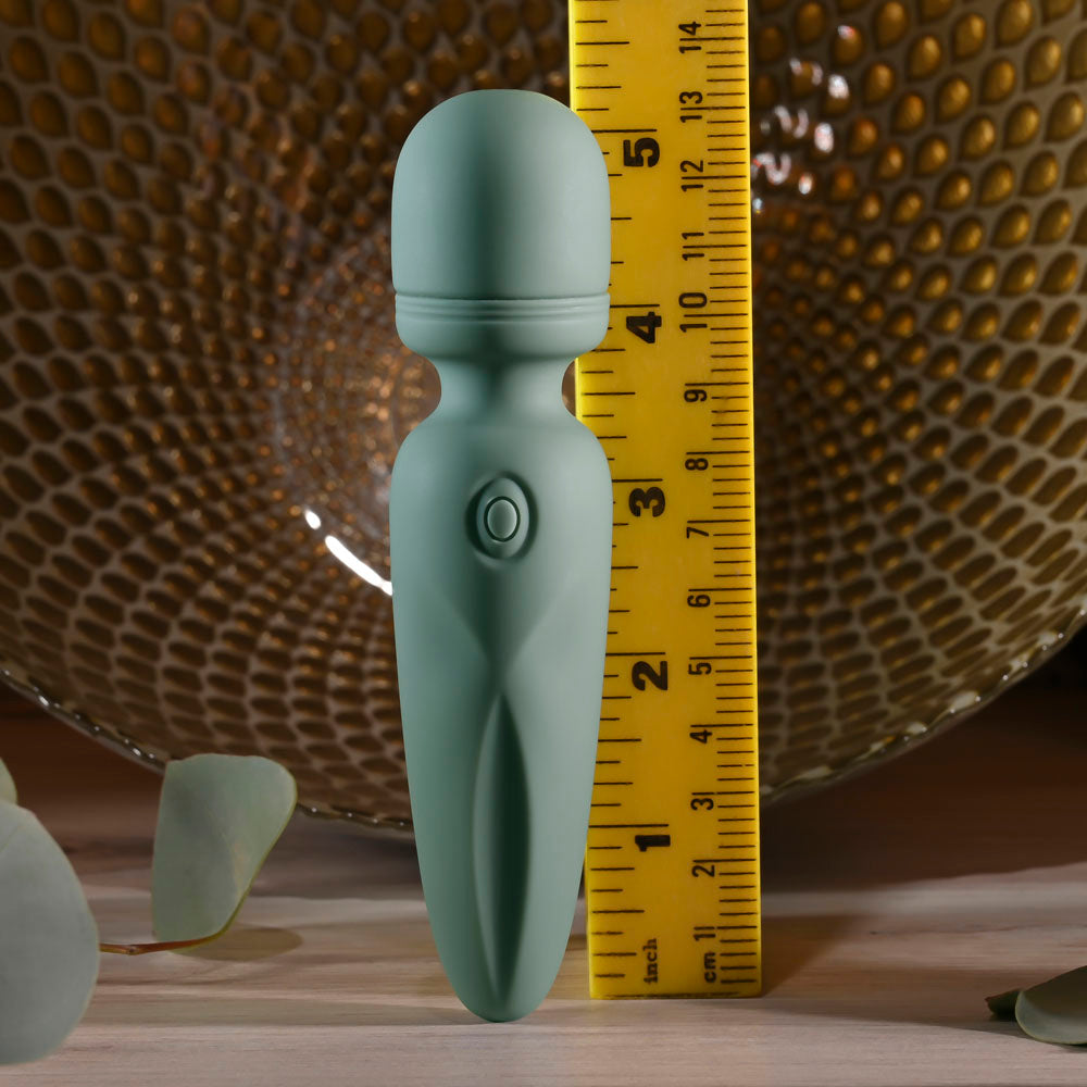 Evolved RUMBLE WAND - Olive  13.4 USB Rechargeable Mini Massage Wand