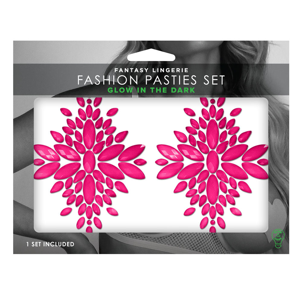 GLOW Fashion Pasties Set - Glow  Crystals