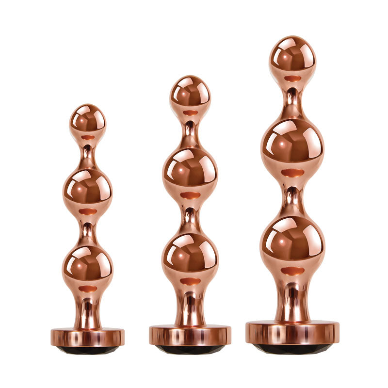 Gender X GOLD DIGGER SET -  Metallic Butt Plugs - Set of 3 Sizes