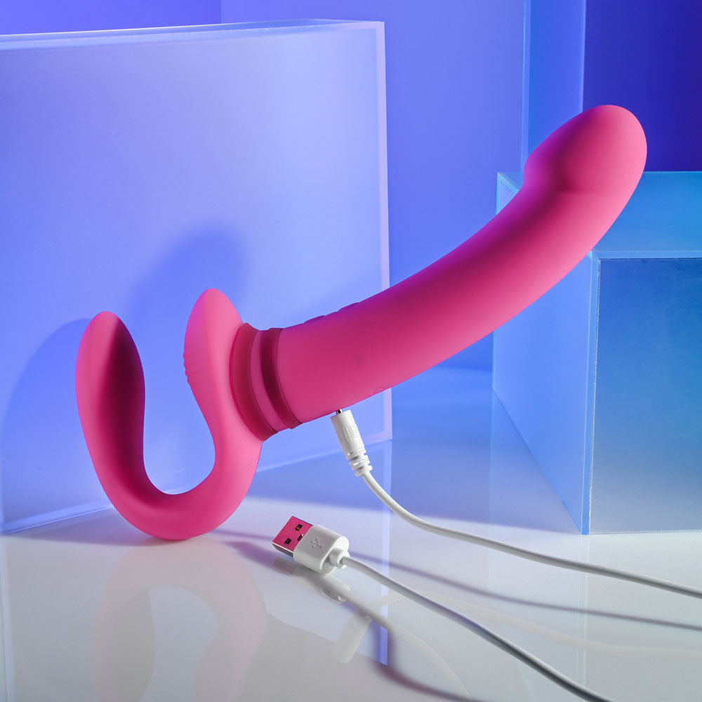 Gender X SHARING IS CARING -  21.9 cm USB Rechargeable Strapless Strap-On