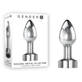 Gender X ROCKIN METAL PLUG MINI -  7.8 cm USB Rechargeable Vibrating Mini Butt Plug